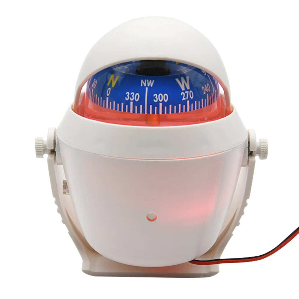New Marine Car Outdoor Compass LED Pointer Number Hemisphere Compass Navioation Compass Car Accessories LED Light Power Cord 12V