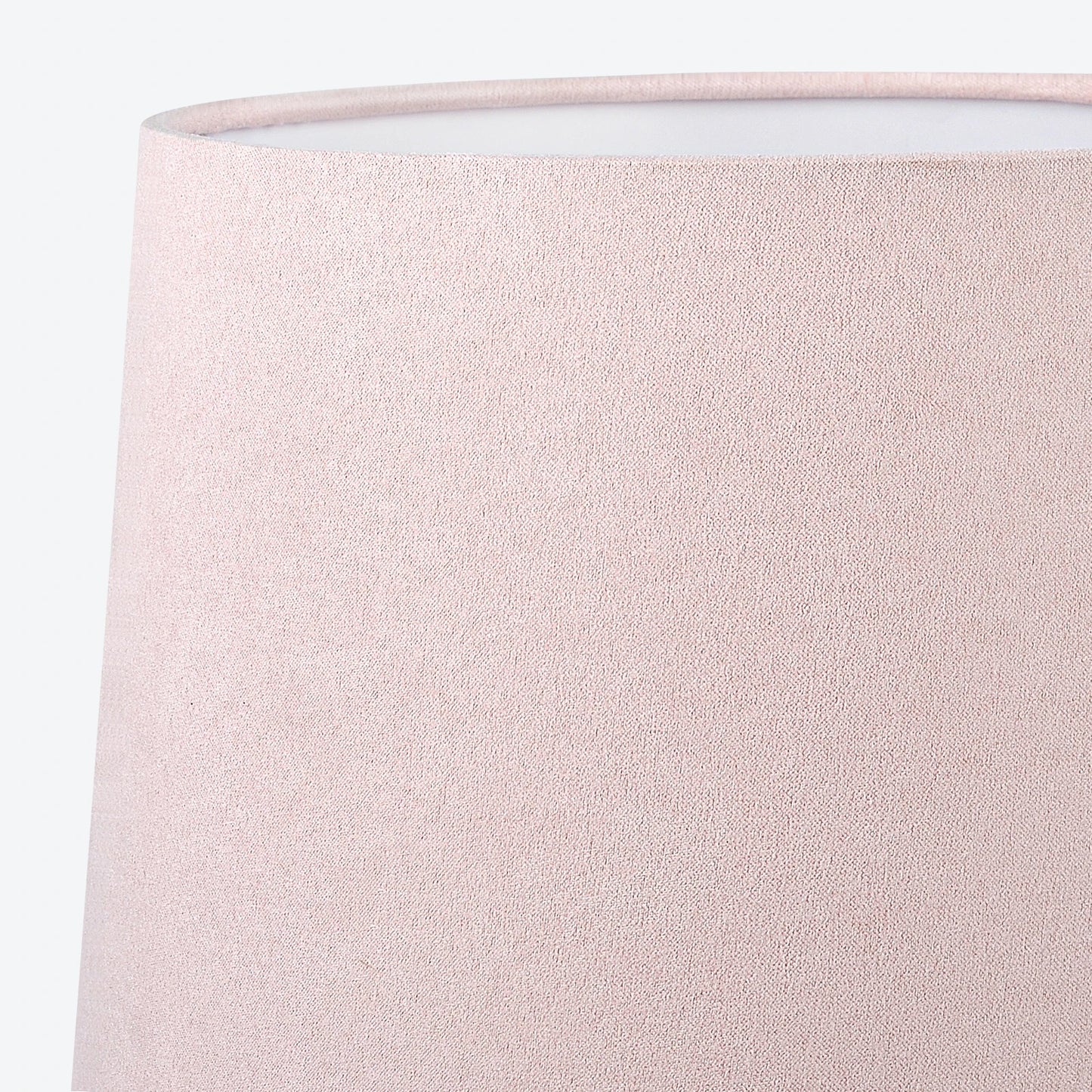15" Blush Pink Hand-Blown Glass Table Lamp with Velvet Shade, Small Accent Lamp For Girls Bedroom Nightstand, Kitchen Counter