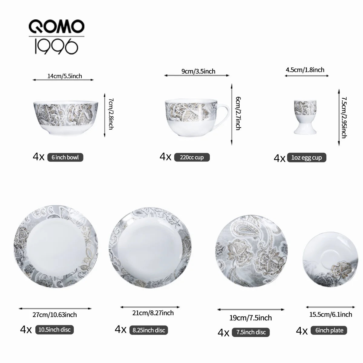14/28-piece Porcelain Kitchen Dinnerware Set With Plates Bowls Disc And Mugs Chip Resistant Ceramic Dish Set Dining Dinner Ware