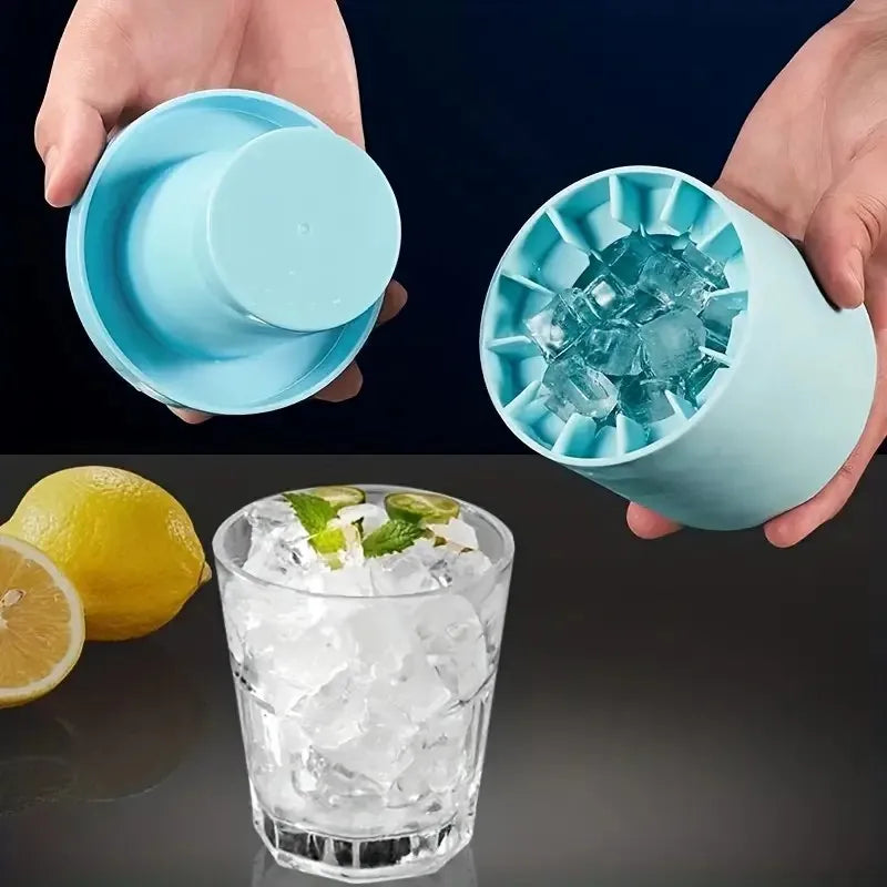 【Hot sales】1pc, Make Perfectly-Shaped Ice Cubes With This Easy-Release Silicone Ice Cube Mold - Holds Up To 60 Cubes!