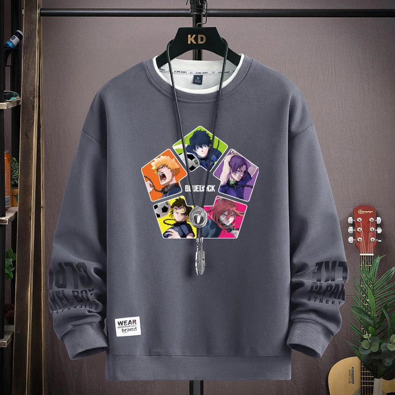 Anime Clothes Blue Lock Graphic T Shirts S-5XL Men Women Streetwear Oversized Long Sleeve T-shirts Harajuku Tops anime tshirt