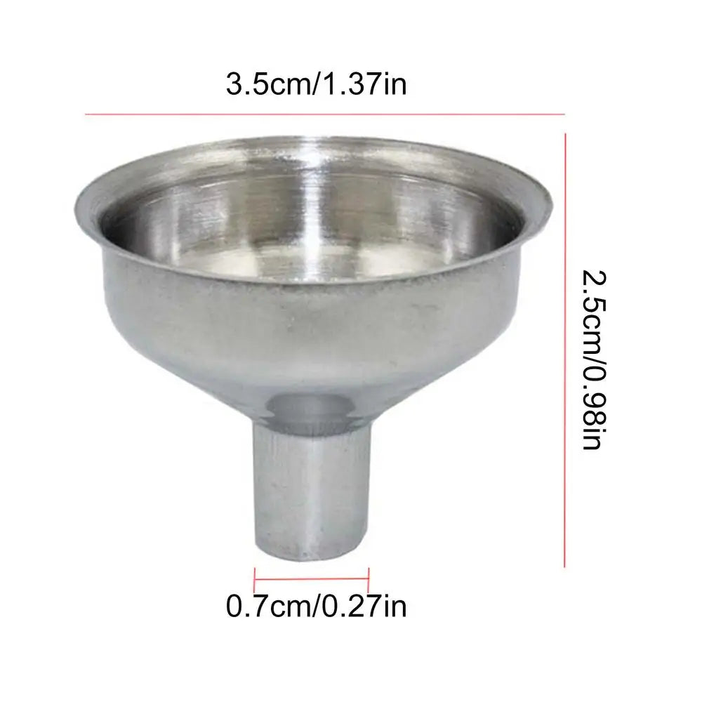 304 Stainless Steel Funnel Metal Wide Mouth Funnel With Strainer Mesh For Cooking Oil Liquid Spices Filter Kitchen Gadgets