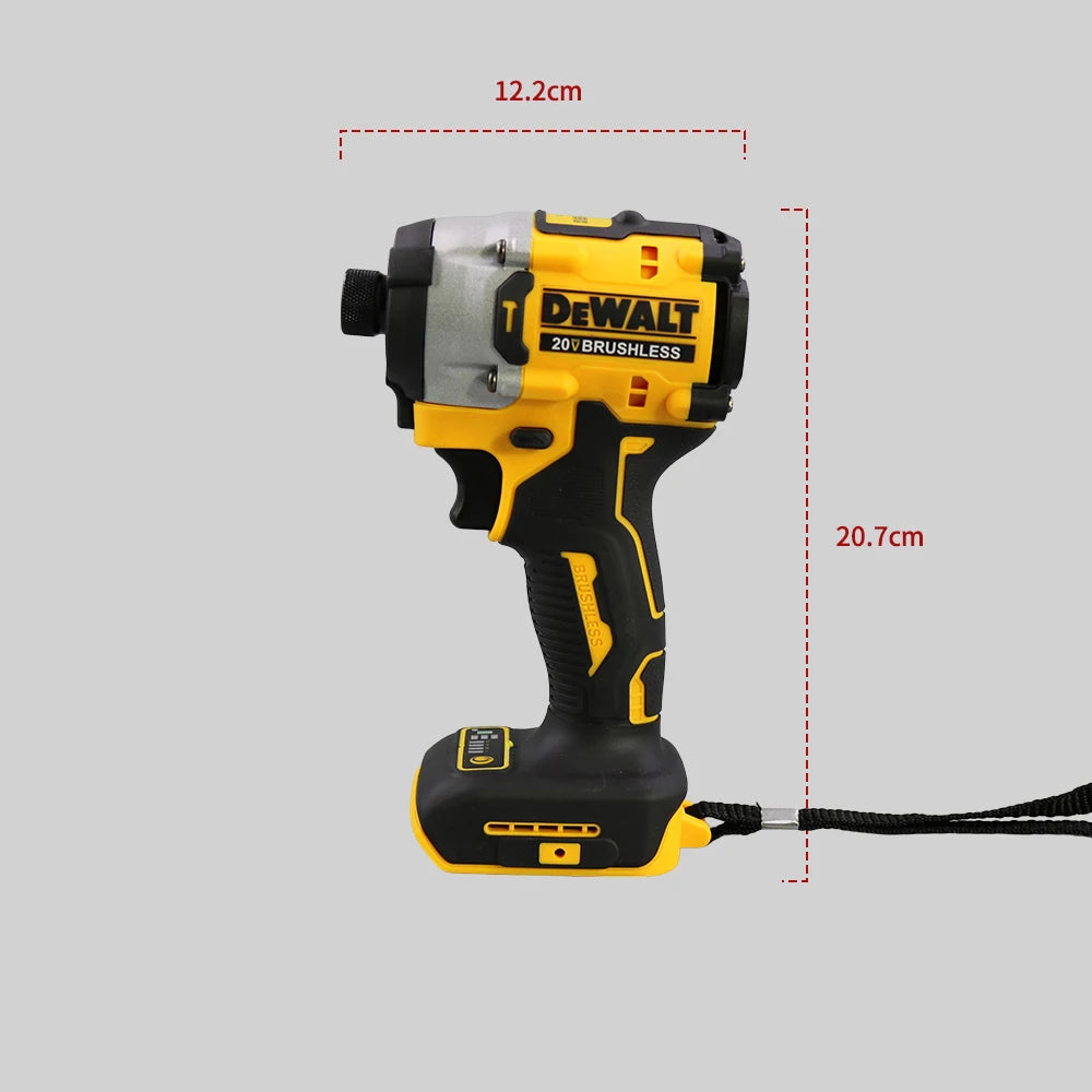 DEWALT DCF860 20V Impact Driver Screwdriver Electric Impact Drill Power Tools 205NM Brushless Cordless Rechargable Power Tools