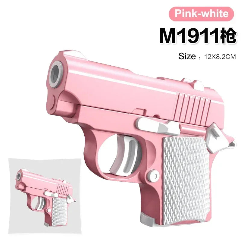 Mini 3D Gravity Printing 1911 Children'S Toy Guns Model Fidget Toy for Kids Adults Stress Relief Toy Children Decompression Gift