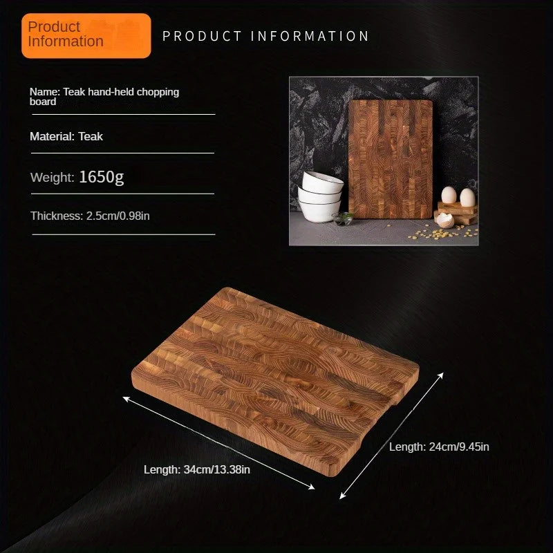 1pc, Chopping Board, Kitchen Solid Wood Board, Thickened Chopping Board, Stand-up Cutting Board, Cutting Fruit Steak Board