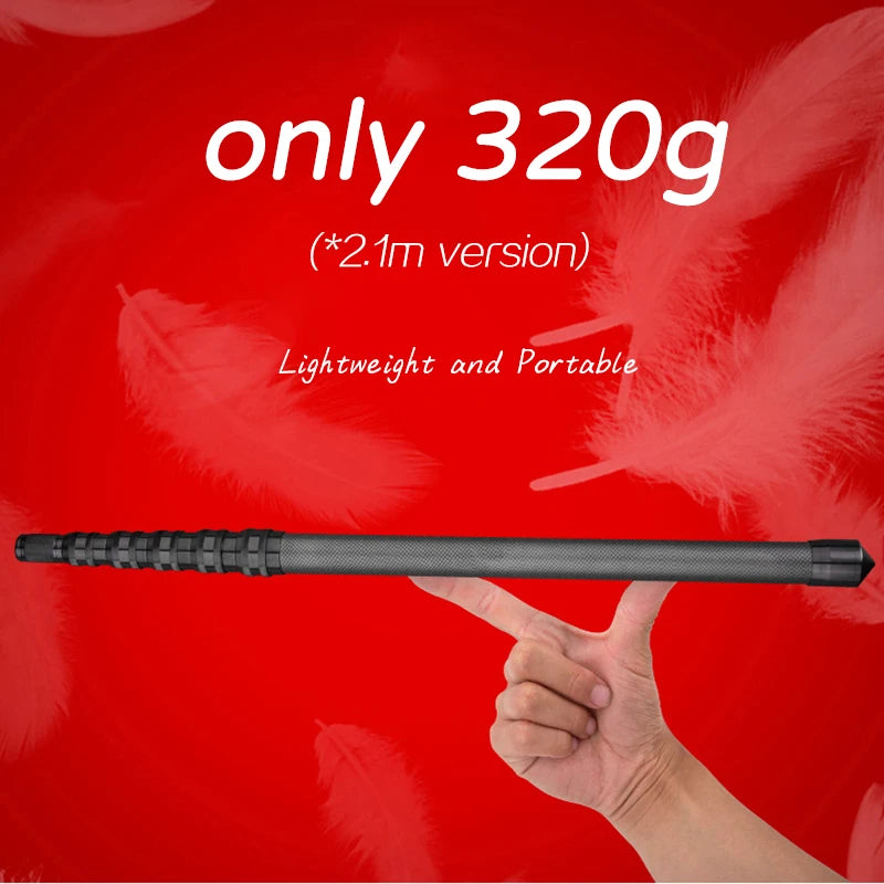 Carbon Fiber Tarp Pole Telescopic 2.8m Tarp Poles Telescope Lightweight Camping Poles Carbon Ultralight 3m Tent Pole Adjustable