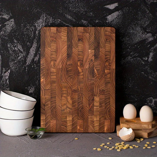 1pc, Chopping Board, Kitchen Solid Wood  Board, Thickened Chopping Board, Stand-up Cutting Board, Cutting Fruit Steak Board