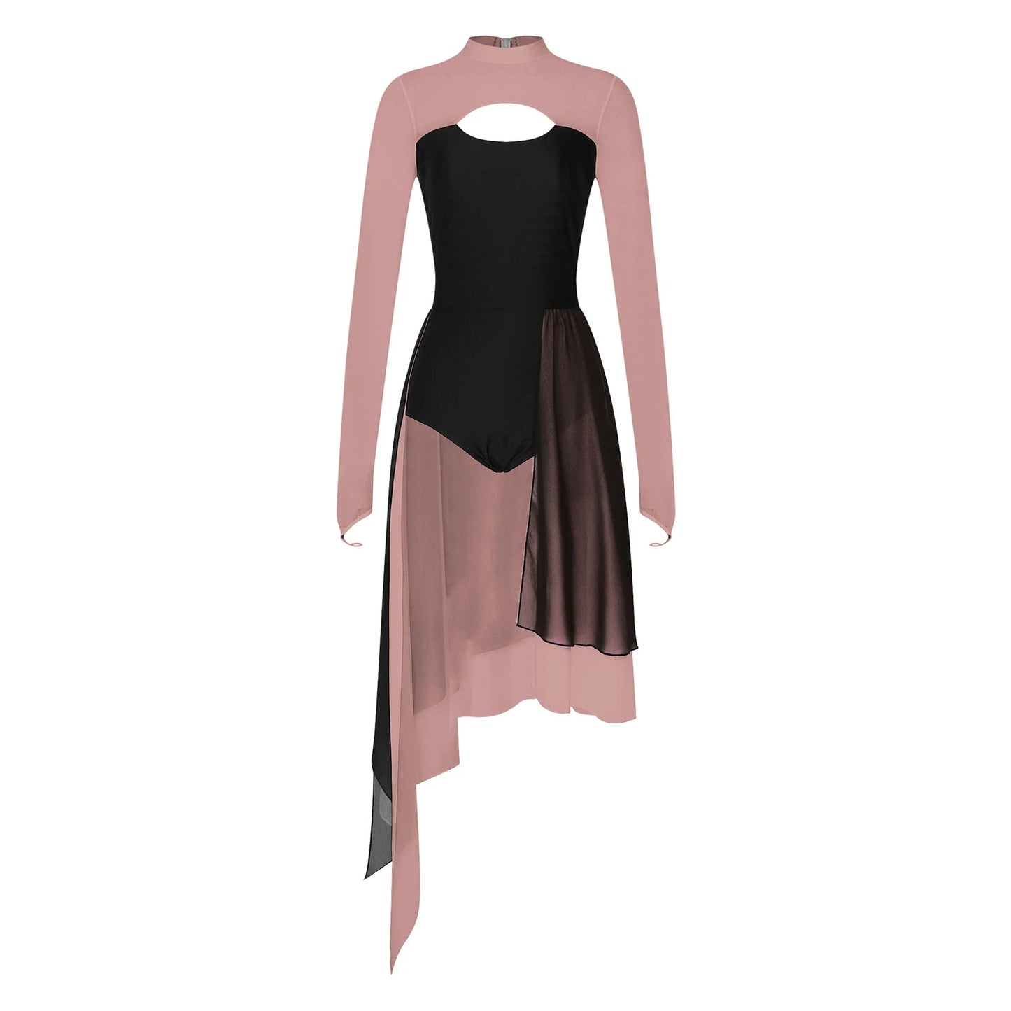 Women Ballet Modern Lyrical Dance Dress Classic Dance Body Rhyme Tutu Ballet Gymnastics Leotard Dress Skating Clothes Dancewear