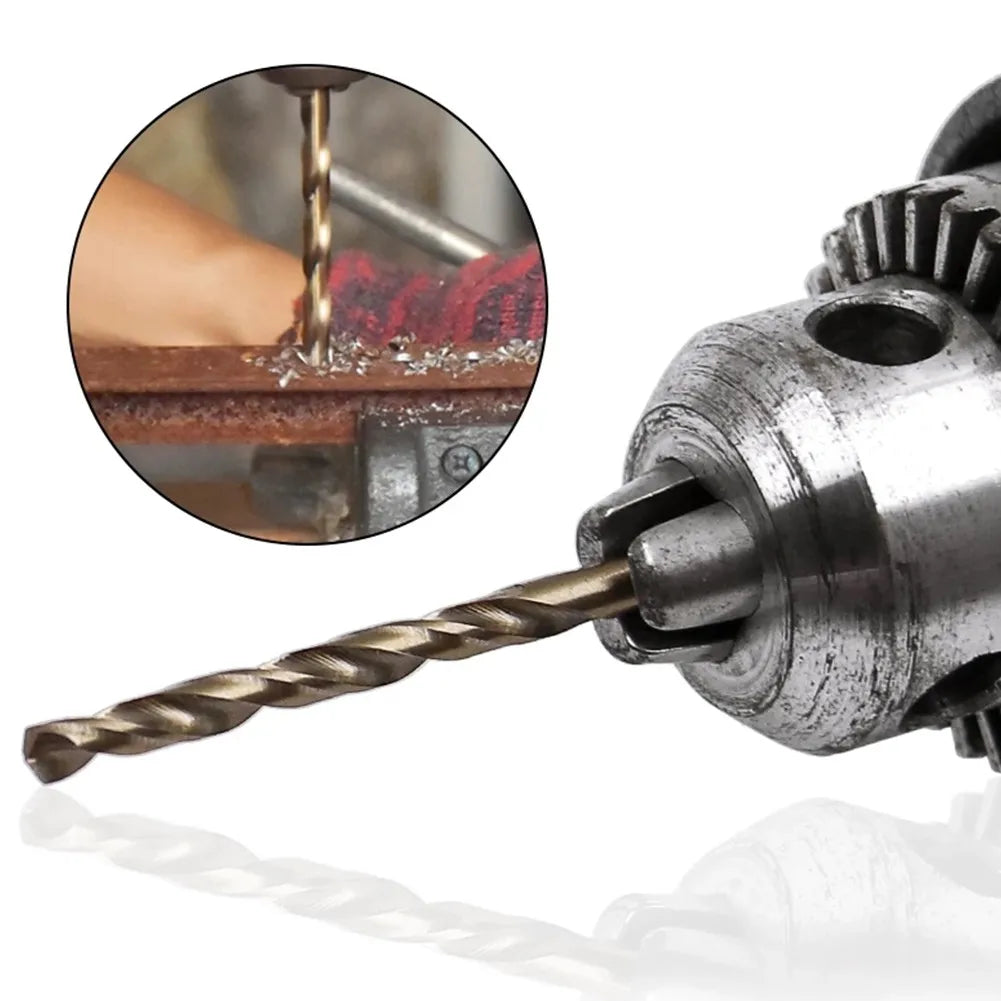 10pcs/set HSS M35 Cobalt Drill Bit 1mm 1.5mm 2mm 2.5mm 3mm Cobalt Coated Drill Bit Power Tool For Metal Stainless Steel Drilling