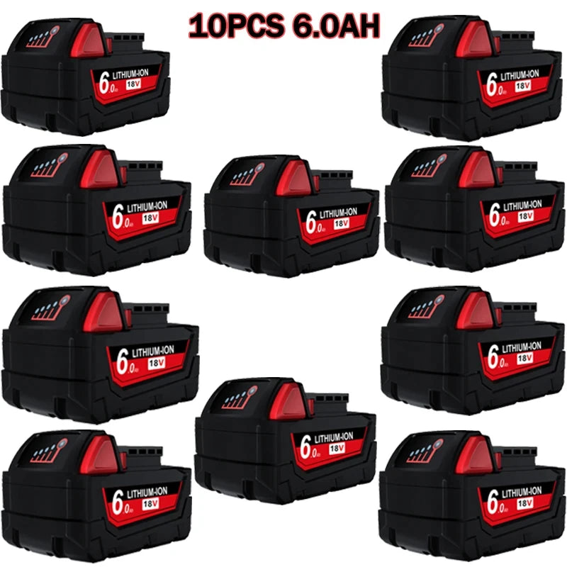 6000mAH/9000mAH For Milwaukee M18 18V Replacement For Milwaukee M18B5 XC Li-ion battery 48-11-1815 48-11-1850 2604-22 2604-20