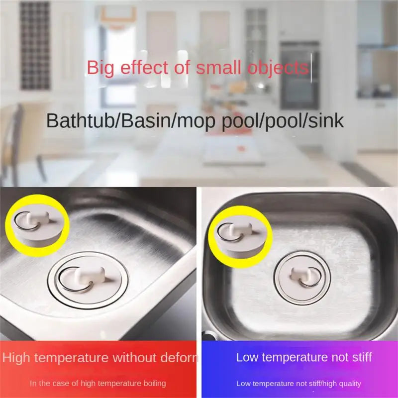 Rubber Bathroom Bathtub Water Plug Laundry Pool Sink Sewer Strainer Bathtub Drainage Stopper Leak-proof Kitchen Tool Accessories