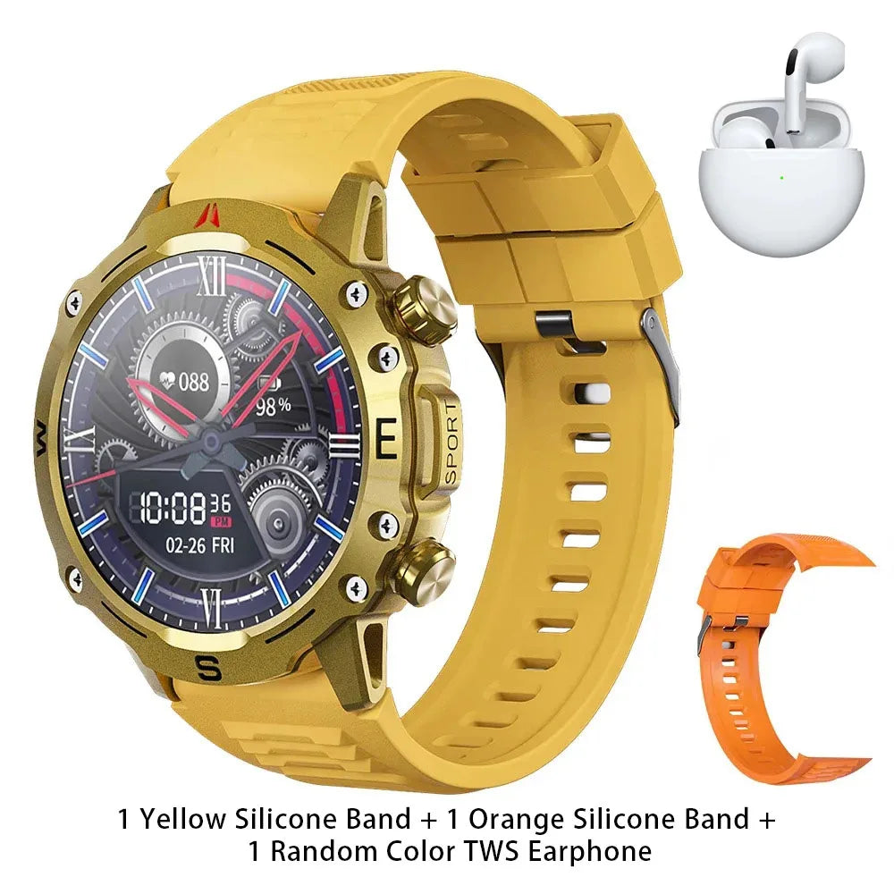 Zordai OD2 Men Smart Watch Wearable Smartwatch For iPhone Samsung Xiaomi IP68 Waterproof Bluetooth Call Compass NFC GPS Sports