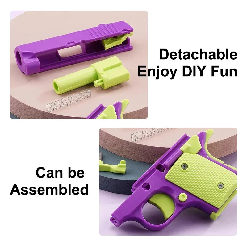 Mini 3D Gravity Printing 1911 Children'S Toy Guns Model Fidget Toy for Kids Adults Stress Relief Toy Children Decompression Gift