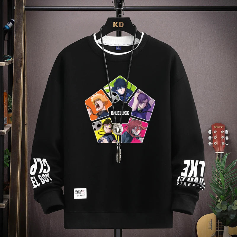 Anime Clothes Blue Lock Graphic T Shirts S-5XL Men Women Streetwear Oversized Long Sleeve T-shirts Harajuku Tops anime tshirt