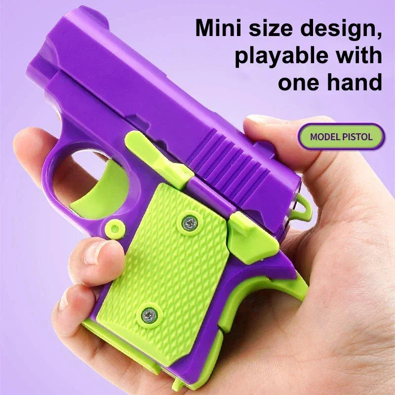Mini 3D Gravity Printing 1911 Children'S Toy Guns Model Fidget Toy for Kids Adults Stress Relief Toy Children Decompression Gift