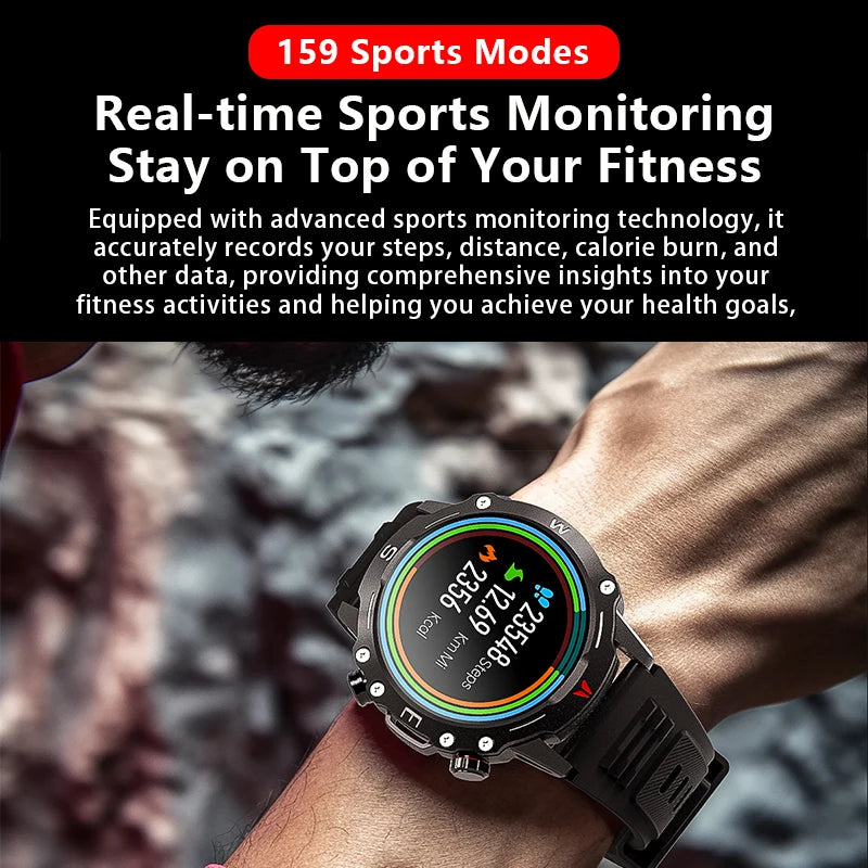 Zordai OD2 Men Smart Watch Wearable Smartwatch For iPhone Samsung Xiaomi IP68 Waterproof Bluetooth Call Compass NFC GPS Sports