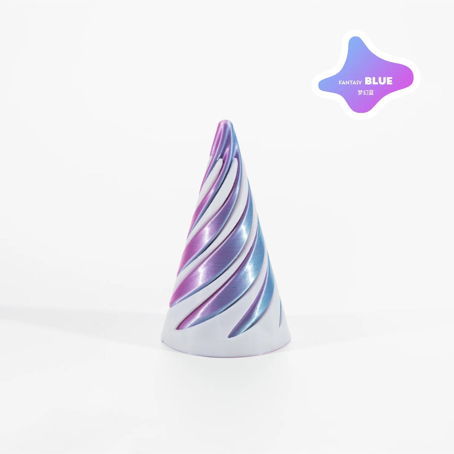 3D Printed Spiral Fidget Toys Decompression Spinning Three-Dimensional Structure Fingertip Dual Color Stress Relief Toy