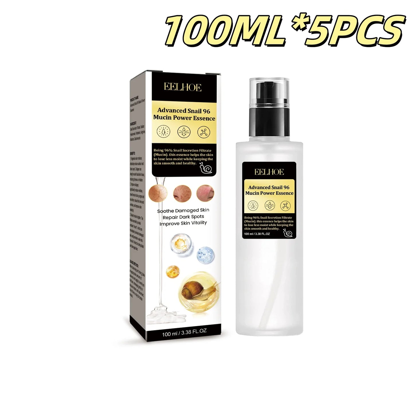 Snail 96 Collagen Anti Wrinkle Essence Reduce Black Spots And Fine Lines Improve Dry Skin Moisturize And Tighten Face Care Set