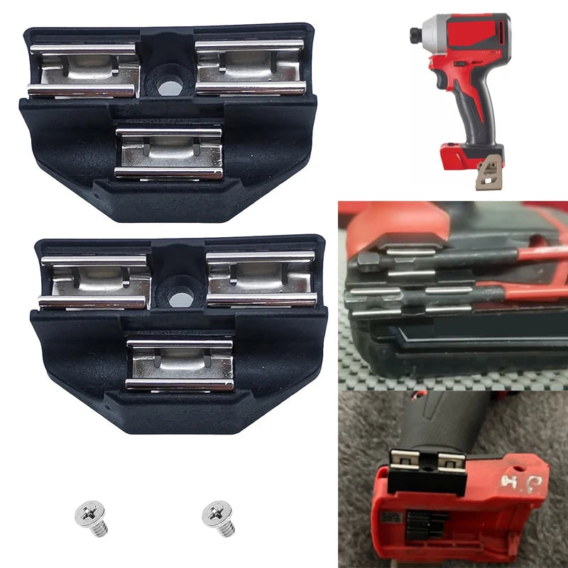 For Makita/Dewalt/Milwaukee Bit Holder hook Dual Bit HolderFor Power Tool Accessories Bit Holder