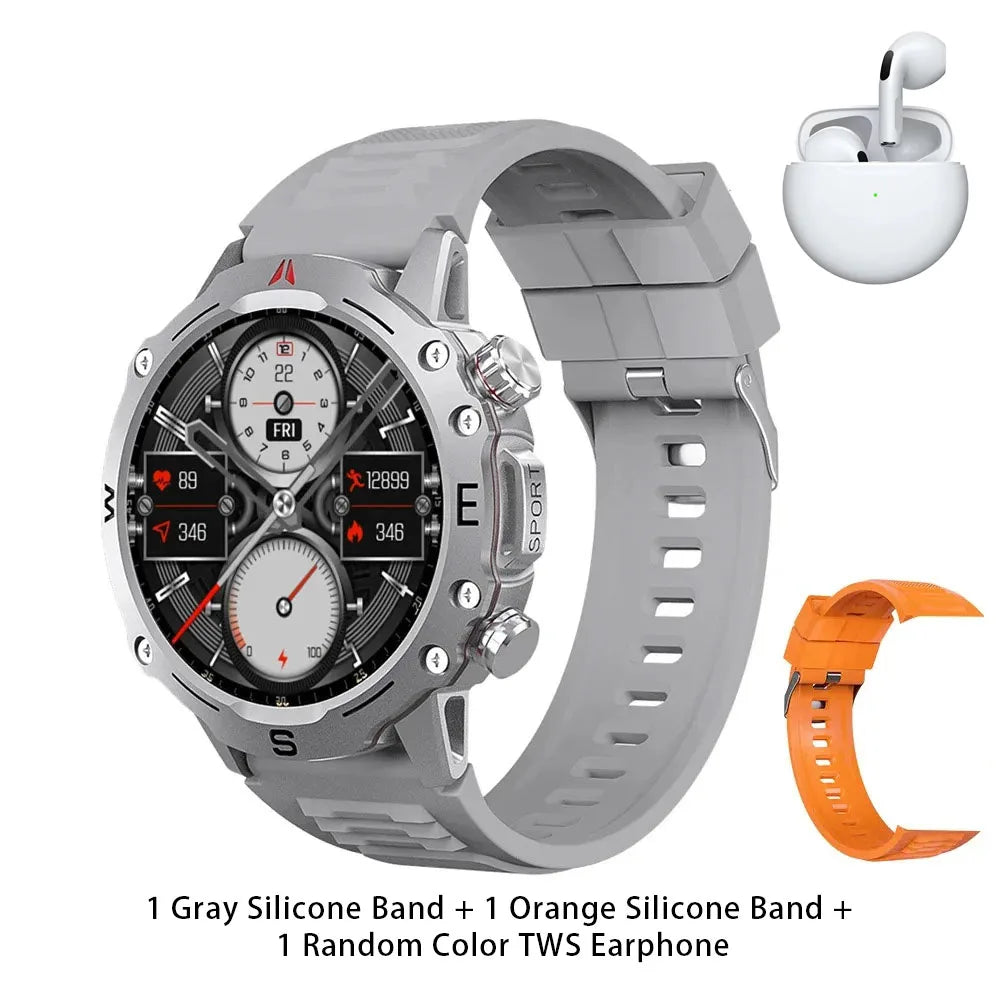 Zordai OD2 Men Smart Watch Wearable Smartwatch For iPhone Samsung Xiaomi IP68 Waterproof Bluetooth Call Compass NFC GPS Sports
