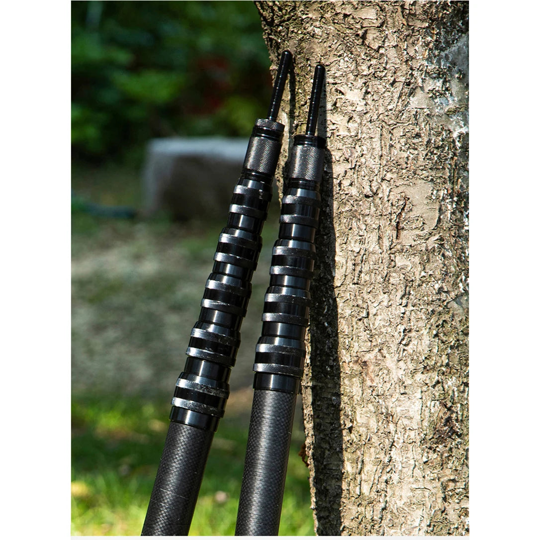 Carbon Fiber Tarp Pole Telescopic 2.8m Tarp Poles Telescope Lightweight Camping Poles Carbon Ultralight 3m Tent Pole Adjustable