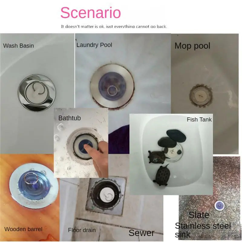 Rubber Bathroom Bathtub Water Plug Laundry Pool Sink Sewer Strainer Bathtub Drainage Stopper Leak-proof Kitchen Tool Accessories