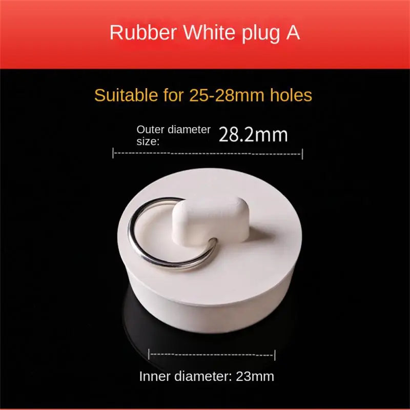 Rubber Bathroom Bathtub Water Plug Laundry Pool Sink Sewer Strainer Bathtub Drainage Stopper Leak-proof Kitchen Tool Accessories