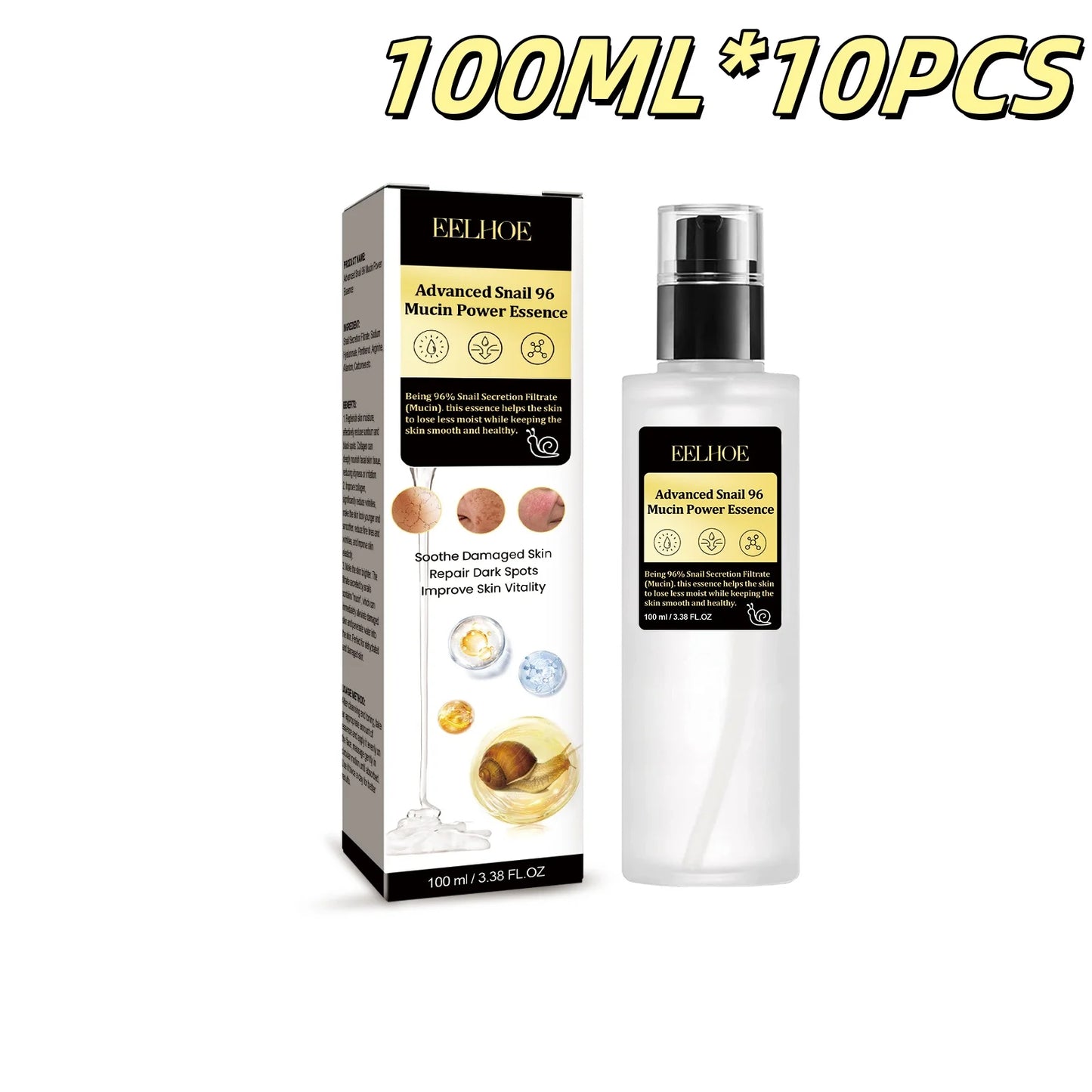 Snail 96 Collagen Anti Wrinkle Essence Reduce Black Spots And Fine Lines Improve Dry Skin Moisturize And Tighten Face Care Set