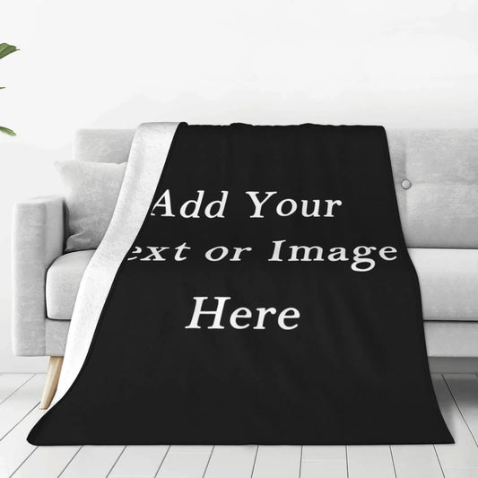 Custom Ppattern Super Soft Throw Blanket Accessory Premium Fleece Flannel Lightweight Bed Blanket Cozy Fluffy