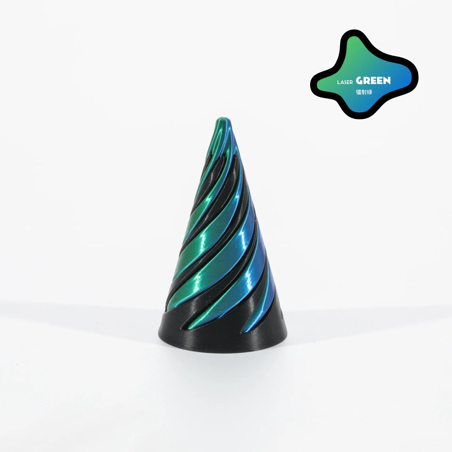 3D Printed Spiral Fidget Toys Decompression Spinning Three-Dimensional Structure Fingertip Dual Color Stress Relief Toy