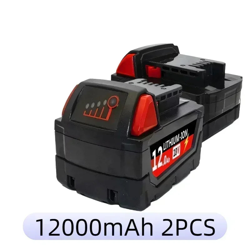 6000mAH/12000mAH For Milwaukee M18 18V Replacement For Milwaukee M18B5 XC Li-ion battery 48-11-1815 2604-20 48-11-1850 charger