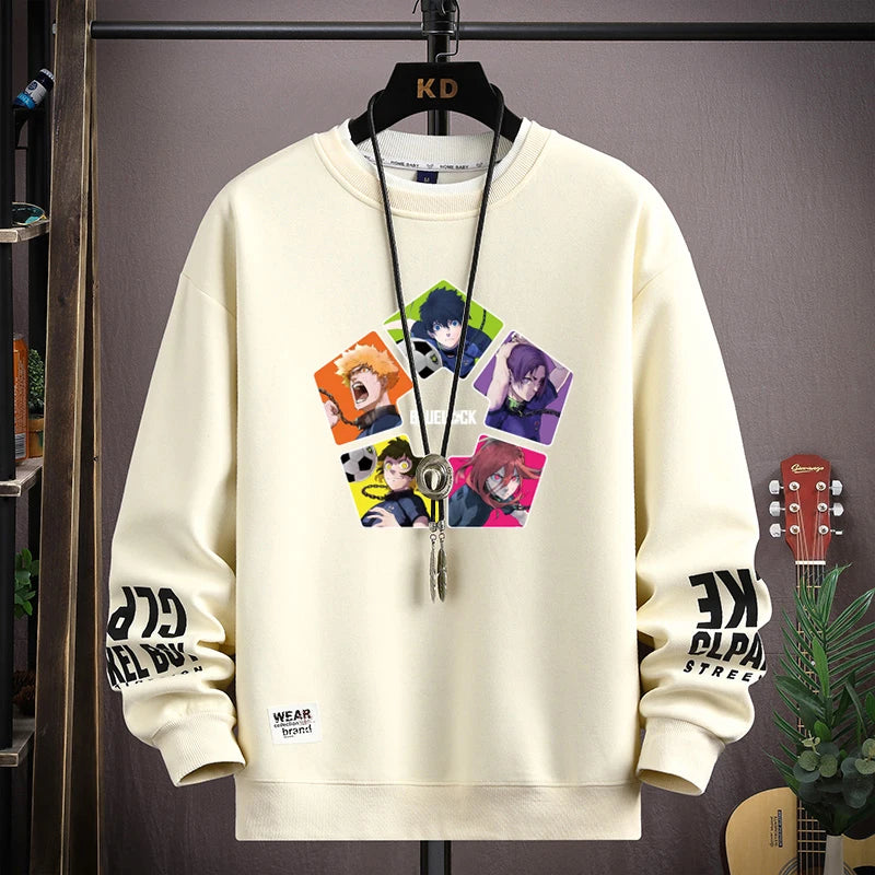 Anime Clothes Blue Lock Graphic T Shirts S-5XL Men Women Streetwear Oversized Long Sleeve T-shirts Harajuku Tops anime tshirt