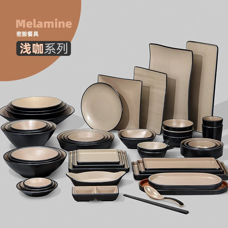 dinnerware set flatware set korean kitchen supplies eco friendly products tableware melamine dinner ware plates and bowls set
