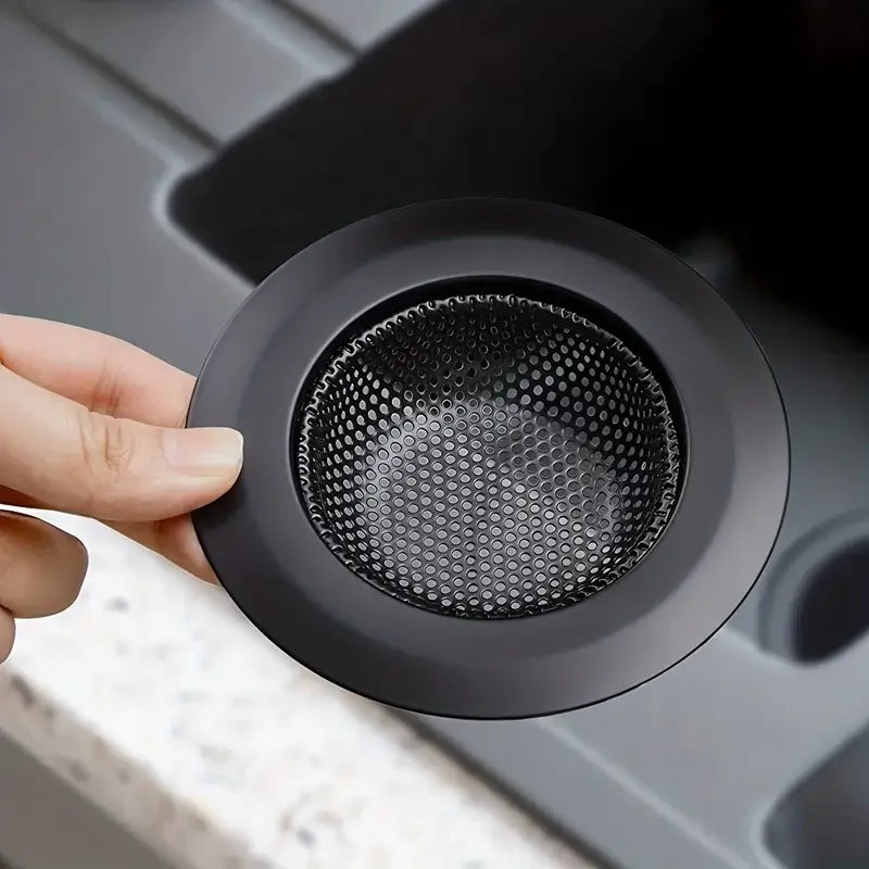 2Pcs Kitchen Sink Filter Stainless Steel Mesh Sink Strainer Filter Bathroom Sink Strainer Drain Hole Filter Trap Waste Screen