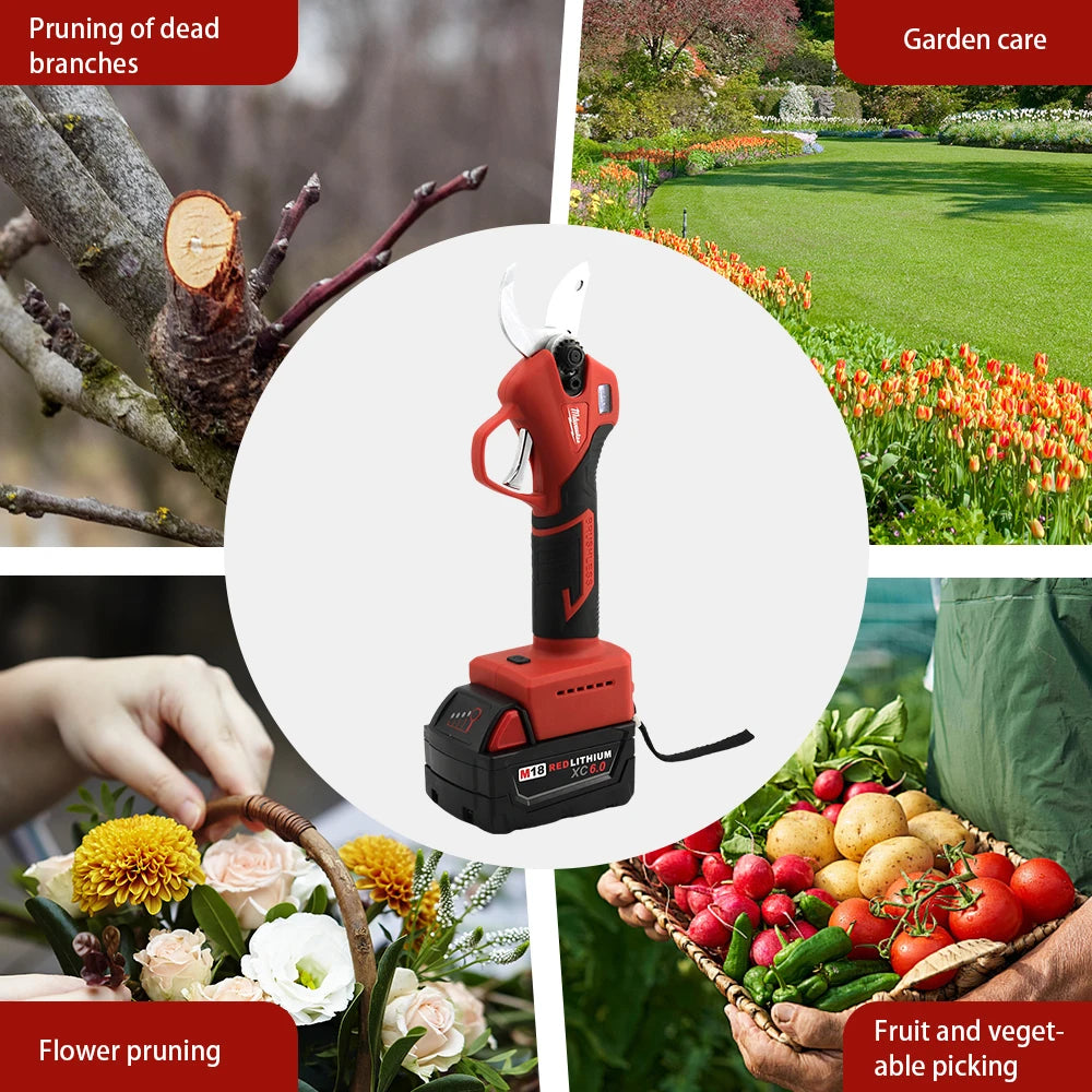 Milwaukee M18 Battery Brushless Electric Scissors Cordless Pruning Shear Tree Branch Garden Scissors Cutter Trimmer Power Tools