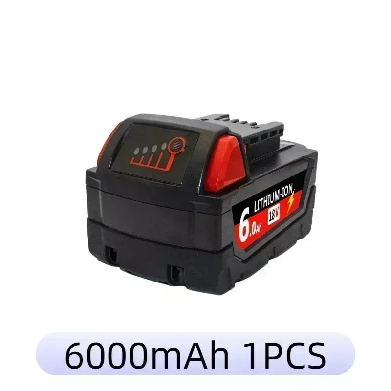 6000mAH/12000mAH For Milwaukee M18 18V Replacement For Milwaukee M18B5 XC Li-ion battery 48-11-1815 2604-20 48-11-1850 charger