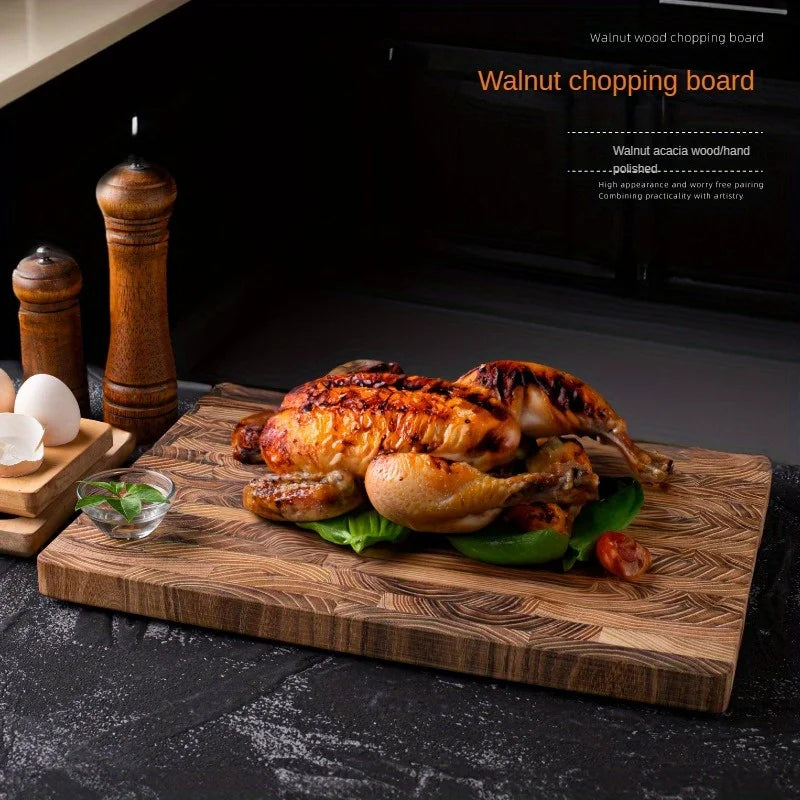 1pc, Chopping Board, Kitchen Solid Wood Board, Thickened Chopping Board, Stand-up Cutting Board, Cutting Fruit Steak Board