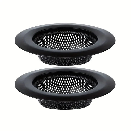 2Pcs Kitchen Sink Filter Stainless Steel Mesh Sink Strainer Filter Bathroom Sink Strainer Drain Hole Filter Trap Waste Screen