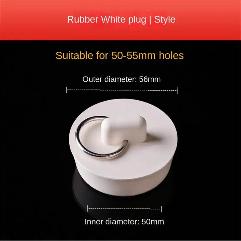 Rubber Bathroom Bathtub Water Plug Laundry Pool Sink Sewer Strainer Bathtub Drainage Stopper Leak-proof Kitchen Tool Accessories