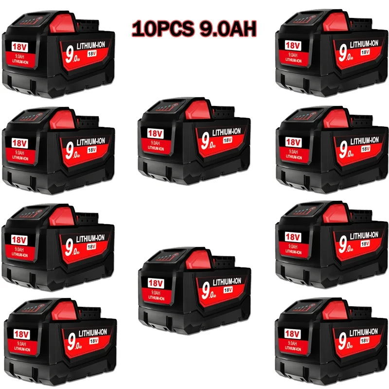 6000mAH/9000mAH For Milwaukee M18 18V Replacement For Milwaukee M18B5 XC Li-ion battery 48-11-1815 48-11-1850 2604-22 2604-20