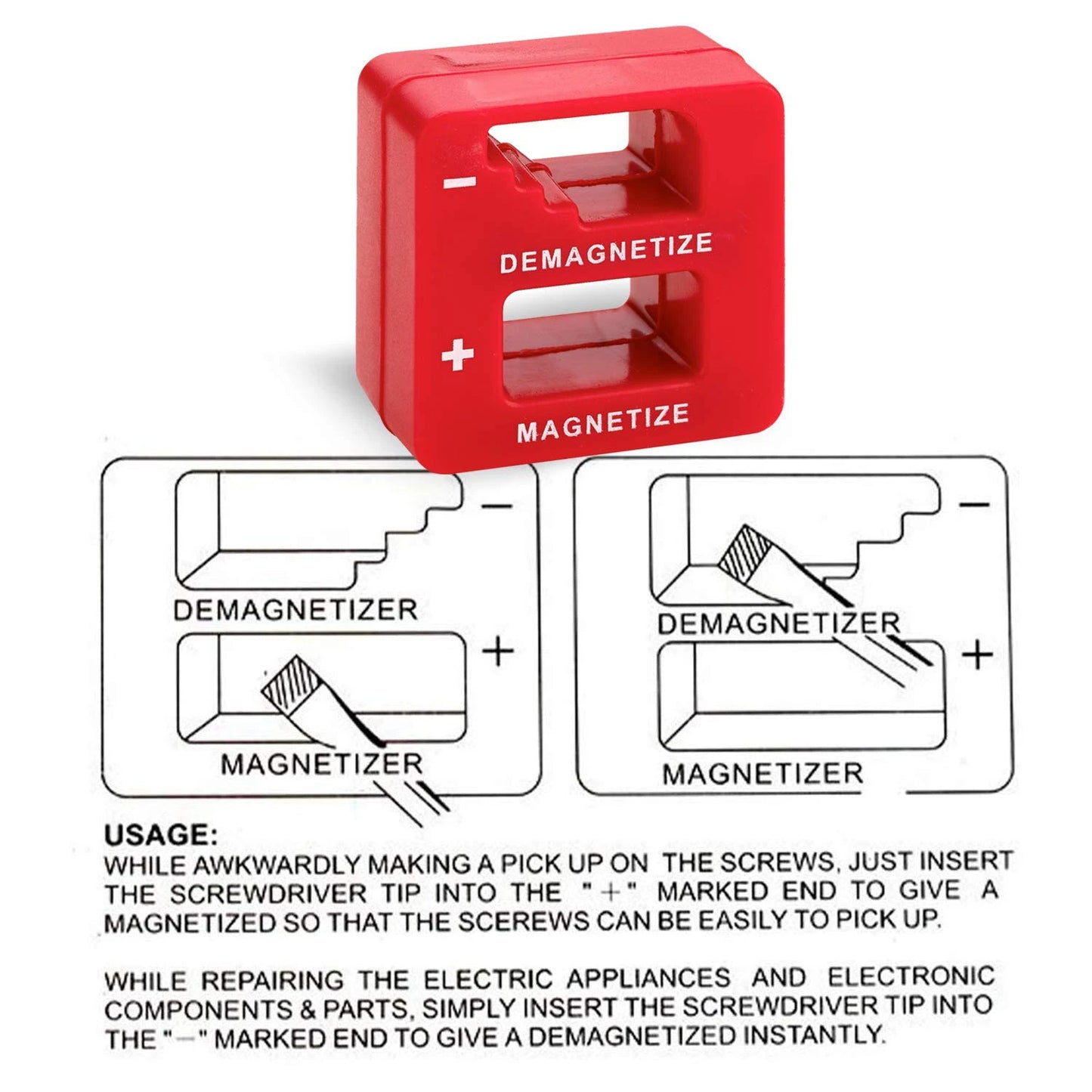 High Quality Screwdriver Magnetizer Demagnetizer 1 PC Magnetizing Tool Powerful Screwdriver Pick Up Tool