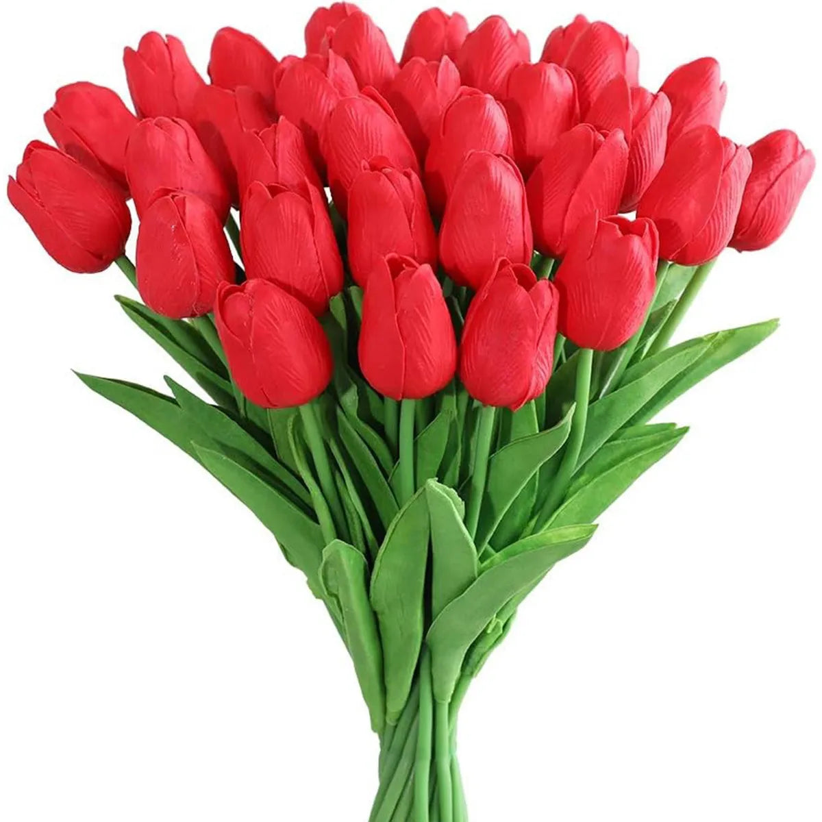 10Pcs Artificial Flower Realistic Touch Tulip for Scrapbooking Vase Home Decor Wedding Garden Arch Garland Mother's Day Bouquet