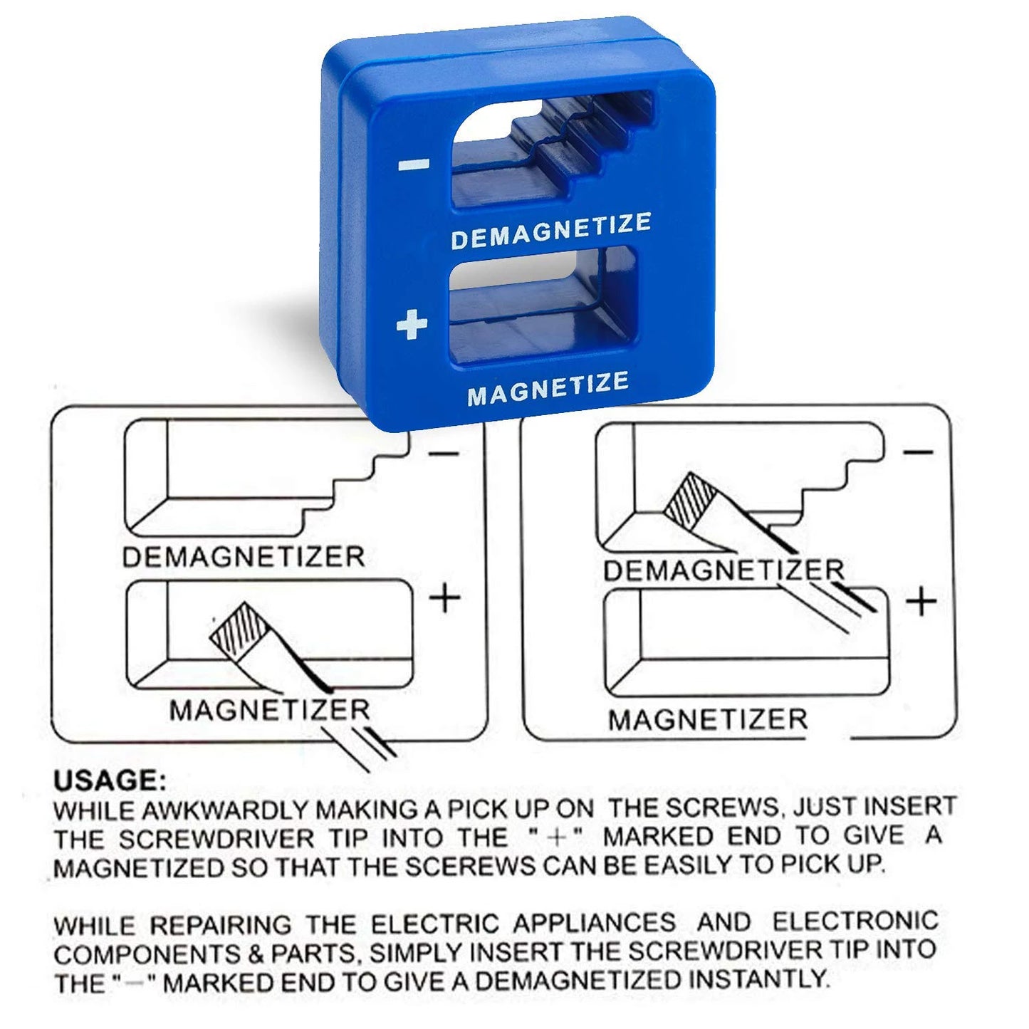 High Quality Screwdriver Magnetizer Demagnetizer 1 PC Magnetizing Tool Powerful Screwdriver Pick Up Tool