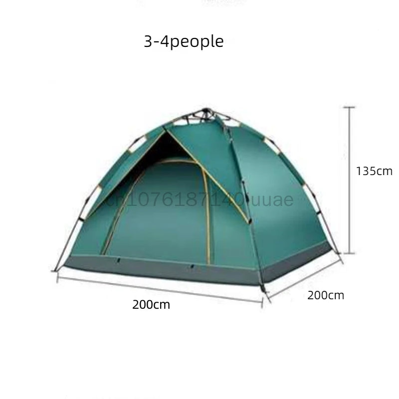 Fully Automatic Quick Opening Tent, Outdoor Thickened Sunscreen and Rainproof Beach Tent, Outdoor Camping