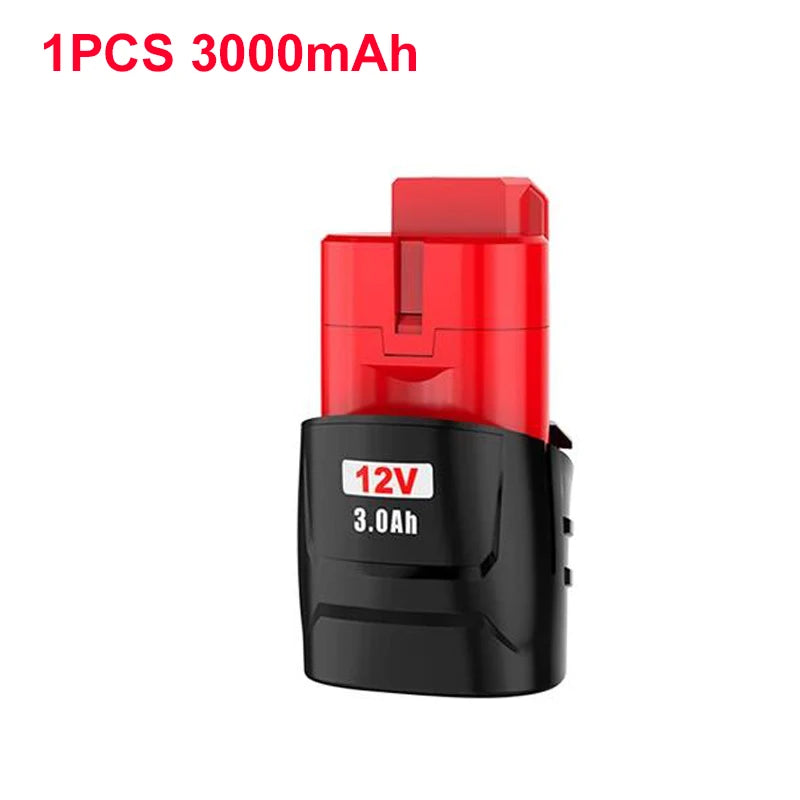 For Milwaukee M12 Battery 6.0Ah/3.0Ah 12V Rechargeable Battery For Milwaukee M12 Tool 48-11-2402 48-11-2411 48-11-2401MIL-12A-LI