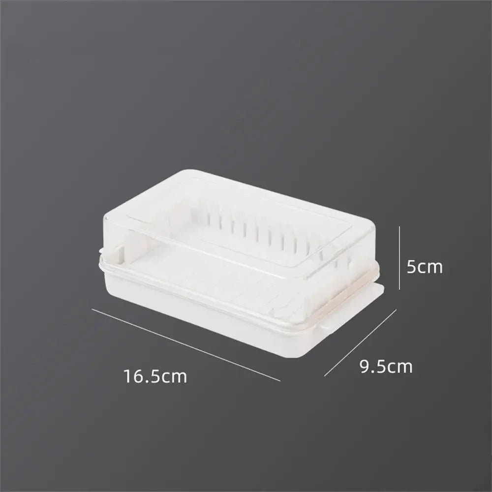 1Pc Eco-Friendly Home Kitchen Accessories with Lid Cheese Butter Storage Box Fresh-Keeping Box Cheese Tools Butter Cutting