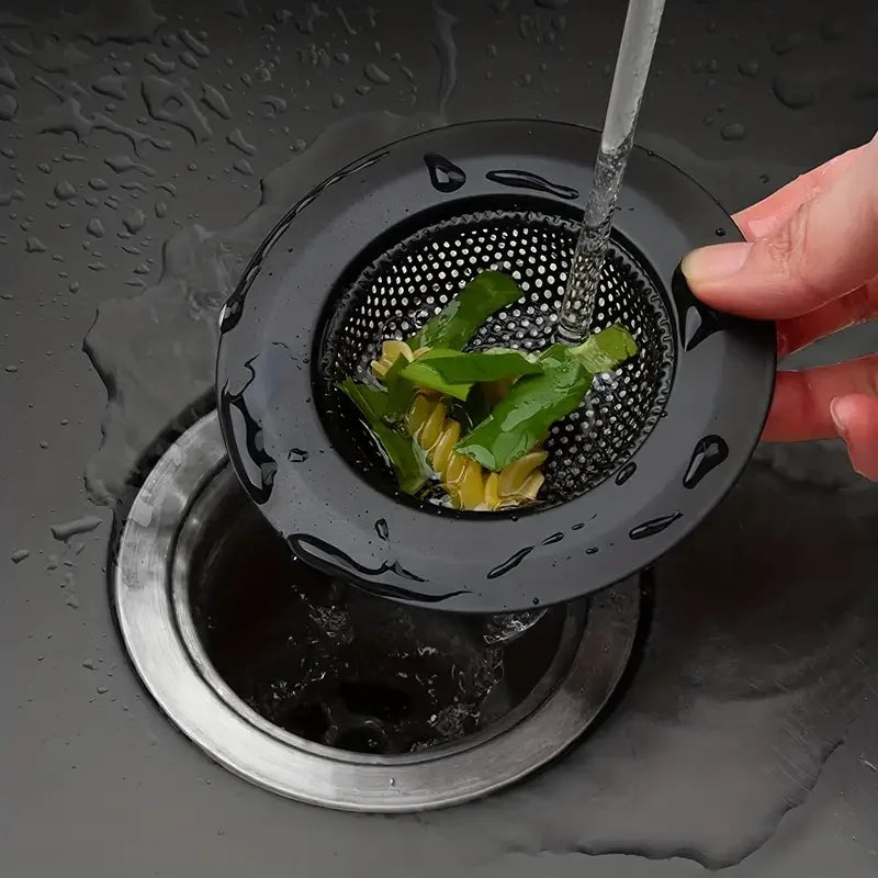 2Pcs Kitchen Sink Filter Stainless Steel Mesh Sink Strainer Filter Bathroom Sink Strainer Drain Hole Filter Trap Waste Screen
