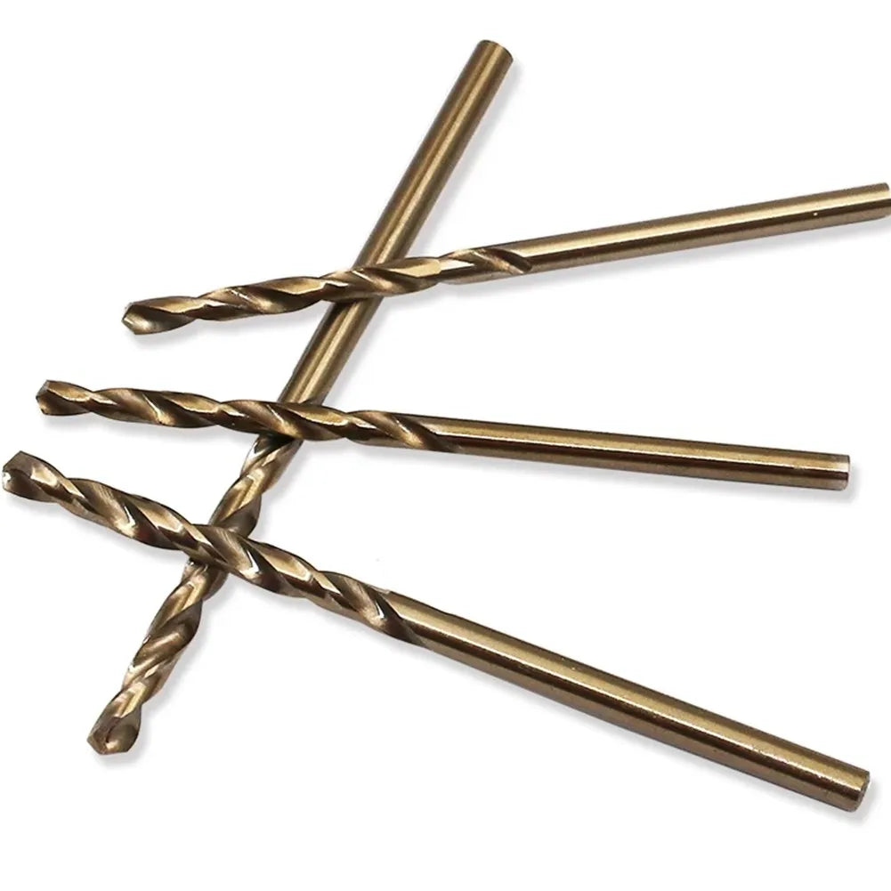 10pcs/set HSS M35 Cobalt Drill Bit 1mm 1.5mm 2mm 2.5mm 3mm Cobalt Coated Drill Bit Power Tool For Metal Stainless Steel Drilling