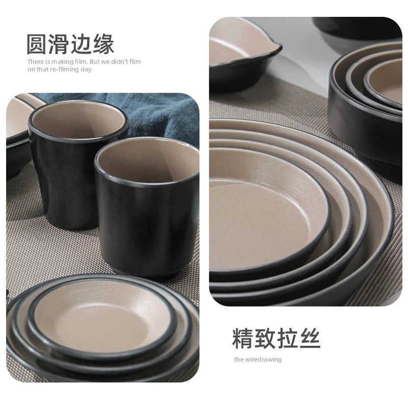 dinnerware set flatware set korean kitchen supplies eco friendly products tableware melamine dinner ware plates and bowls set
