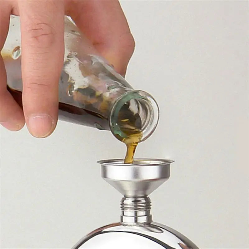 304 Stainless Steel Funnel Metal Wide Mouth Funnel With Strainer Mesh For Cooking Oil Liquid Spices Filter Kitchen Gadgets